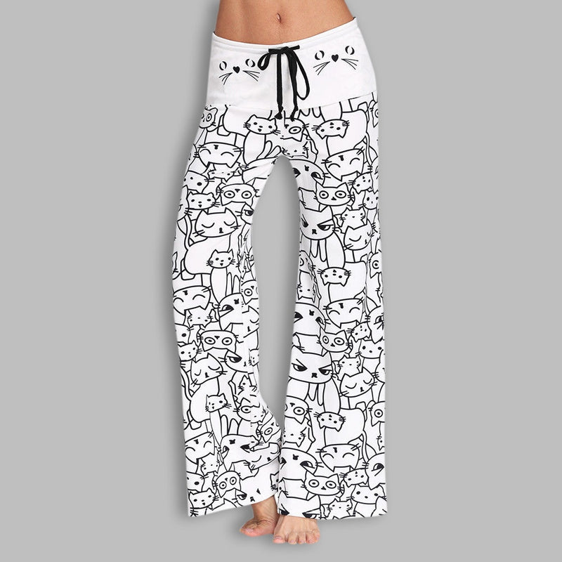 Pantalones deportivos de mujer Sports Gym Running Pants Cat print