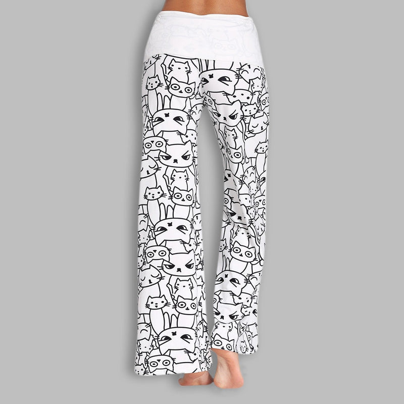 Pantalones deportivos de mujer Sports Gym Running Pants Cat print