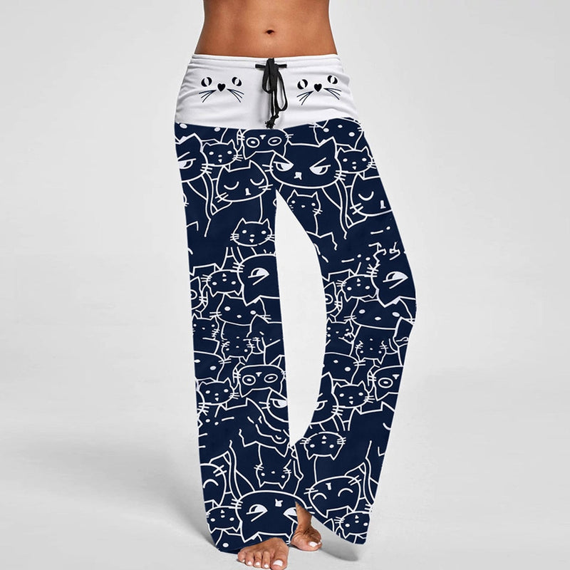 Pantalones deportivos de mujer Sports Gym Running Pants Cat print