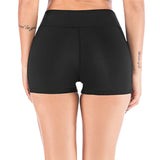 Short Leggings deportivos de fitness Media cintura alta Secado rápido Bolsillo delgado Leggings cortos Mujeres Leggings casuales elásticos.