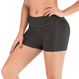 Short Leggings deportivos de fitness Media cintura alta Secado rápido Bolsillo delgado Leggings cortos Mujeres Leggings casuales elásticos.