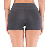 Short Leggings deportivos de fitness Media cintura alta Secado rápido Bolsillo delgado Leggings cortos Mujeres Leggings casuales elásticos.