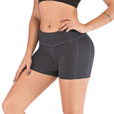 Short Leggings deportivos de fitness Media cintura alta Secado rápido Bolsillo delgado Leggings cortos Mujeres Leggings casuales elásticos.