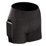 Short Leggings deportivos de fitness Media cintura alta Secado rápido Bolsillo delgado Leggings cortos Mujeres Leggings casuales elásticos.