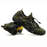 Men Women Mesh Hiking Shoes Wearproof Rubber Upstream Quick-Dry Breathable Trekking Water Sports Sneakers Soft Good Grip