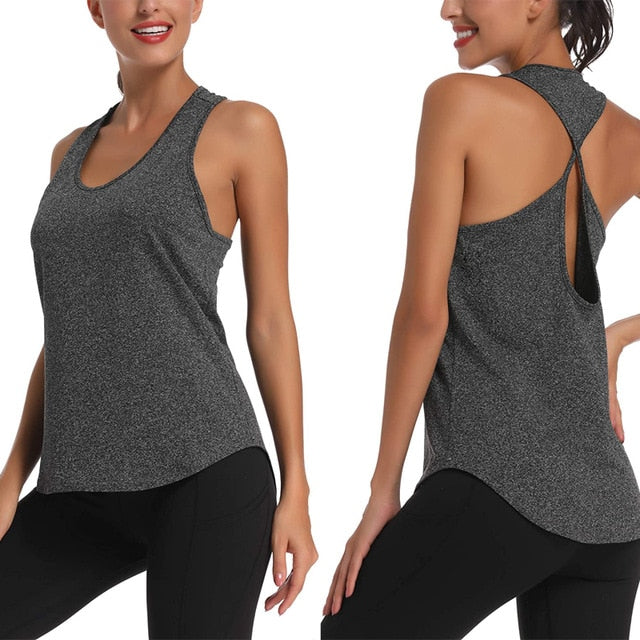 Veronika 2021  Fitness Summer Womens Sports Tank Shirts