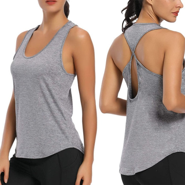 Veronika 2021  Fitness Summer Womens Sports Tank Shirts