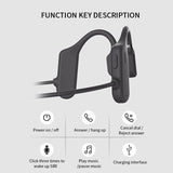Open Ear bone headphone Bone Conduction Headphones Bluetooth Wireless Waterproof Comfortable Wearing Open Ear Hook Light Weight