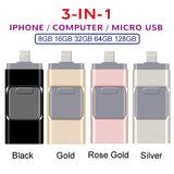 3 in 1 USB Flash Drive OTG For for iPhone /Android/Tablet PC.512GB
