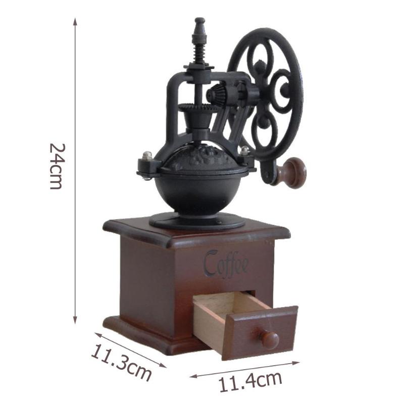 Vintage Manual Coffee Grinder Retro Style Ferris Wheel Design