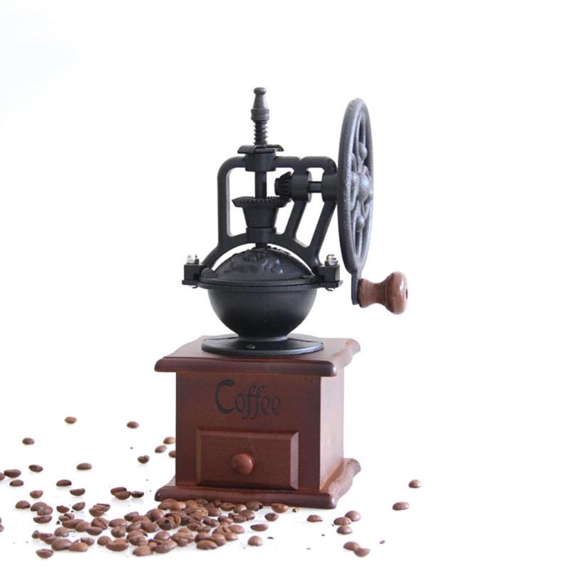 Vintage Manual Coffee Grinder Retro Style Ferris Wheel Design