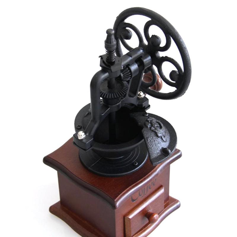 Vintage Manual Coffee Grinder Retro Style Ferris Wheel Design