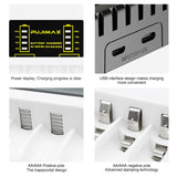 USB battery charger 4 slots for AAA / AA rechargeable battery Short circuit protection with LED indicator Ni-MH / Ni-Cd charger 
