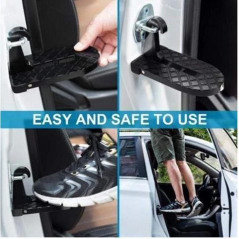 Car Door Step Universal Latch Hook Auxiliary Foot Pedal and Safety Hammer Soporte de techo plegable multifunción paso para puerta de coche