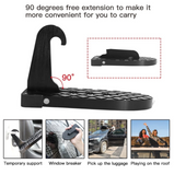 Car Door Step Universal Latch Hook Auxiliary Foot Pedal and Safety Hammer Roof Mount Folding Multifunction Car Door Step 