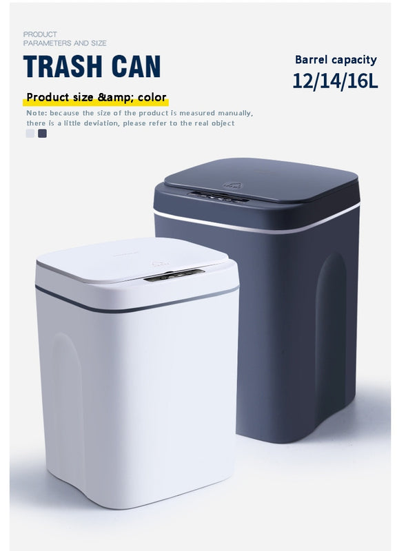 Smart Automatic Sensor Electric Waste Bin Cubo de basura eléctrico con sensor automático inteligente