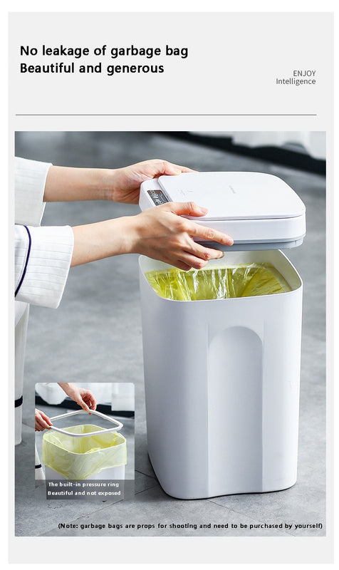 Smart Automatic Sensor Electric Waste Bin Cubo de basura eléctrico con sensor automático inteligente