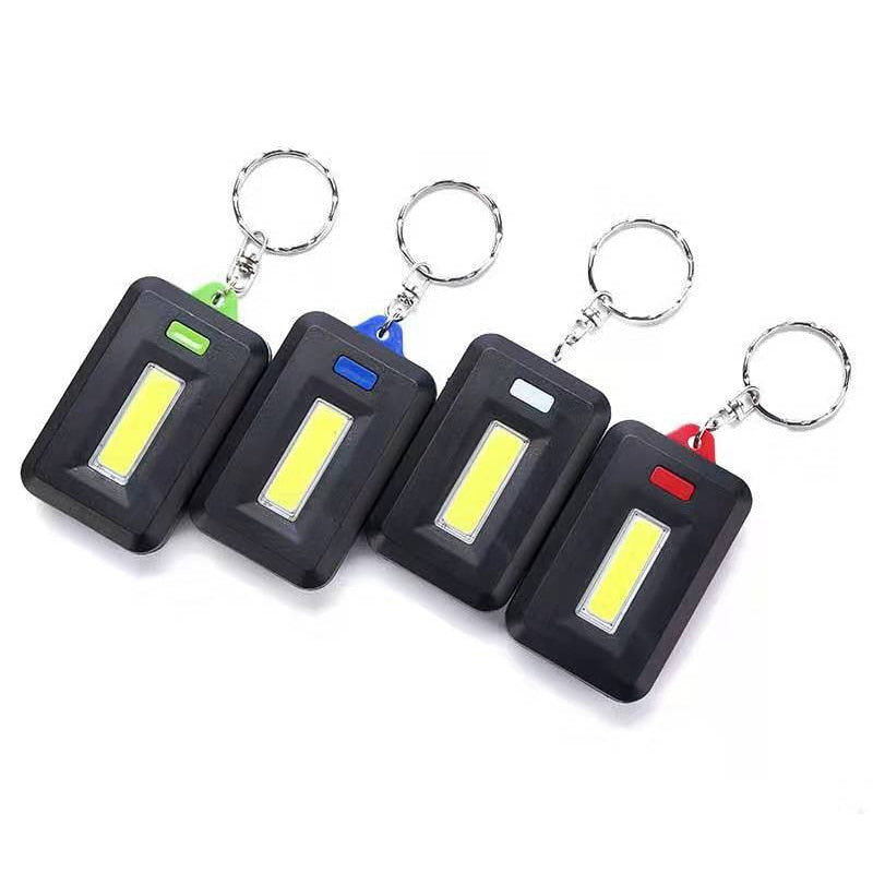 Mini Portable COB LED Flashlight Keychain Torch Emergency Camping Flash Light Mode Lamp 3 Modes Pocket Lantern Outdoor Tools