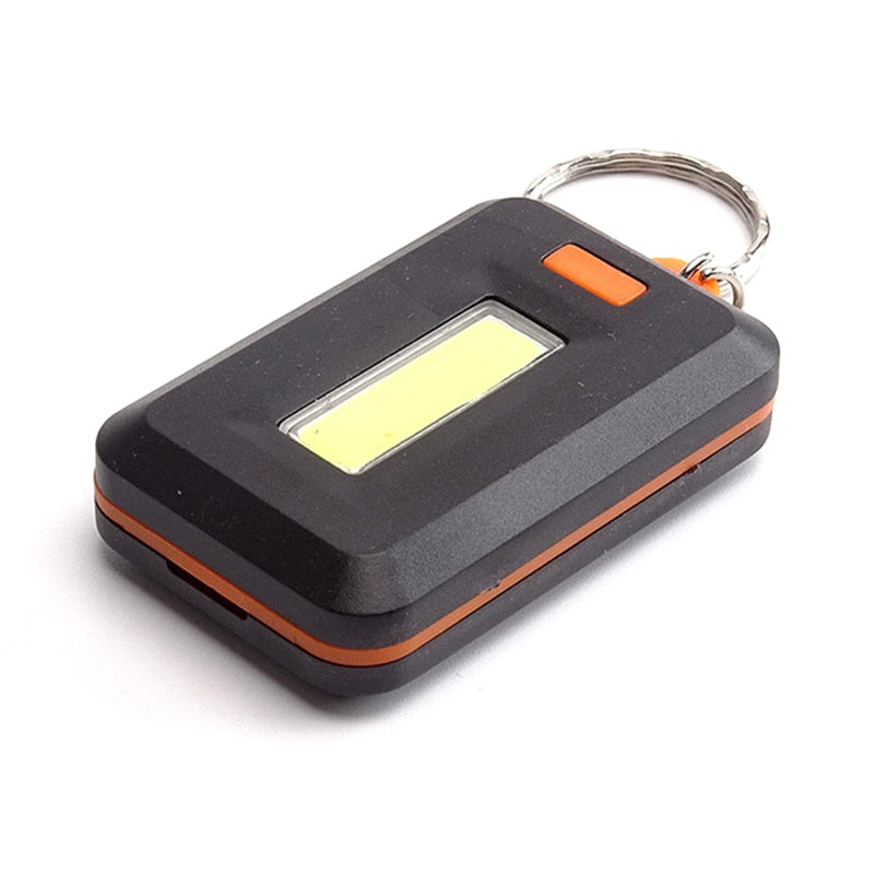 Mini Portable COB LED Flashlight Keychain Torch Emergency Camping Flash Light Mode Lamp 3 Modes Pocket Lantern Outdoor Tools