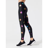 High Quality Colored Stars Printed Pattern Skinny Breathable Pants