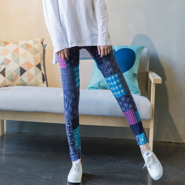 Printing Elasticity Leggings Camouflage Fitness Pant Casual Legging For Women