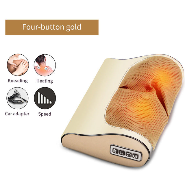 Relaxation Massage Pillow  Infrared Heating Neck Shoulder Back Body