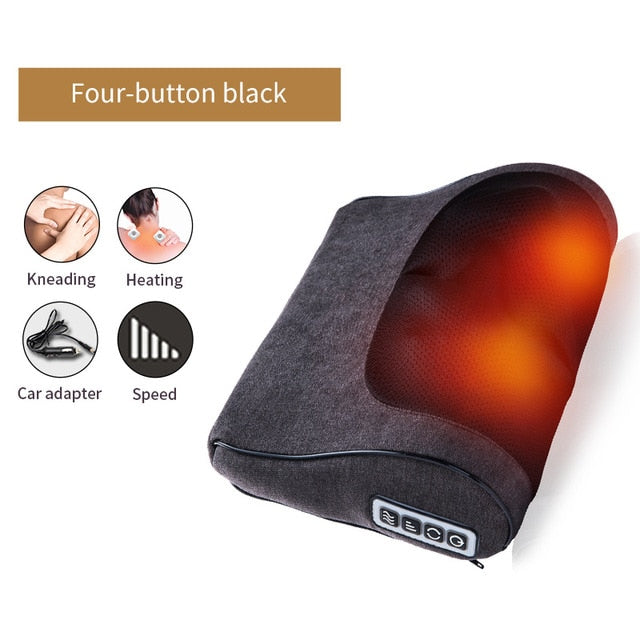 Relaxation Massage Pillow Infrared Heating Neck Shoulder Back Body